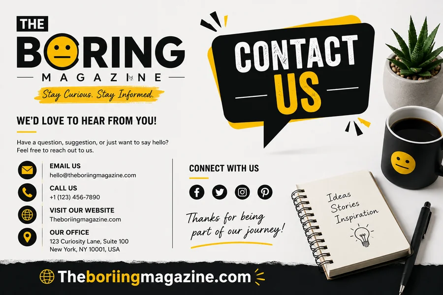 The Boring Magazine Contact: Get in Touch With Our Editorial Team